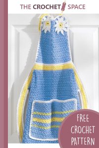 daisy inspired crochet apron || editor