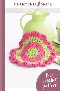daisy wheel crocheted dishcloth || editor