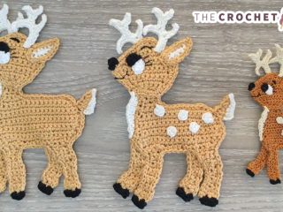 Dear Deer Crochet Applique || thecrochetspace.com