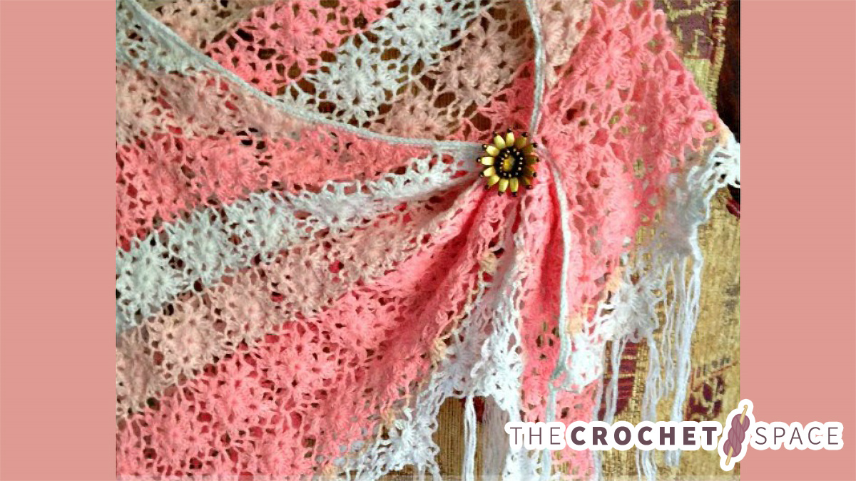 Delicate Triangle Crochet Shawl