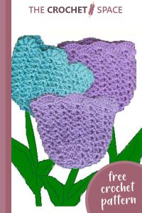 delightful tulips crocheted preemie caps || editor