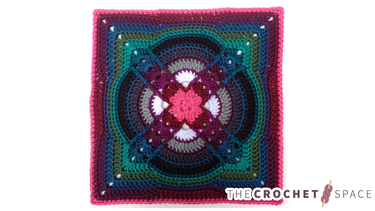 Denna Crocheted Afghan Block || thecrochetspace.com