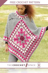 desert star crocheted poncho || editor