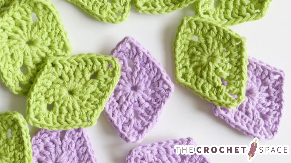 diamond crocheted granny square || editor
