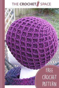 diamond ridges crocheted hat || editor