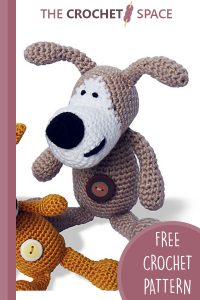 dog buffy crocheted toy || editor