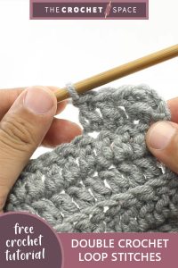 double crochet loop stitches || editor