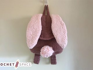 Easter Bunny Crochet Rucksack || thecrochetspace.com