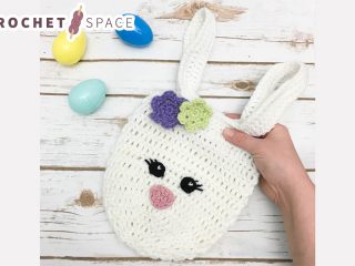 Easter Crochet Bunny Bag || thecrochetspace.com