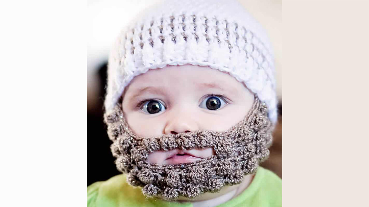 easy crochet bobble beard || editor