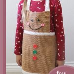 Easy Crochet Gingerbread Apron || thecrochetspace.com