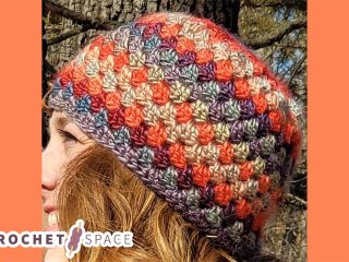 Easy Crochet Granny Beanie || The Crochet Space