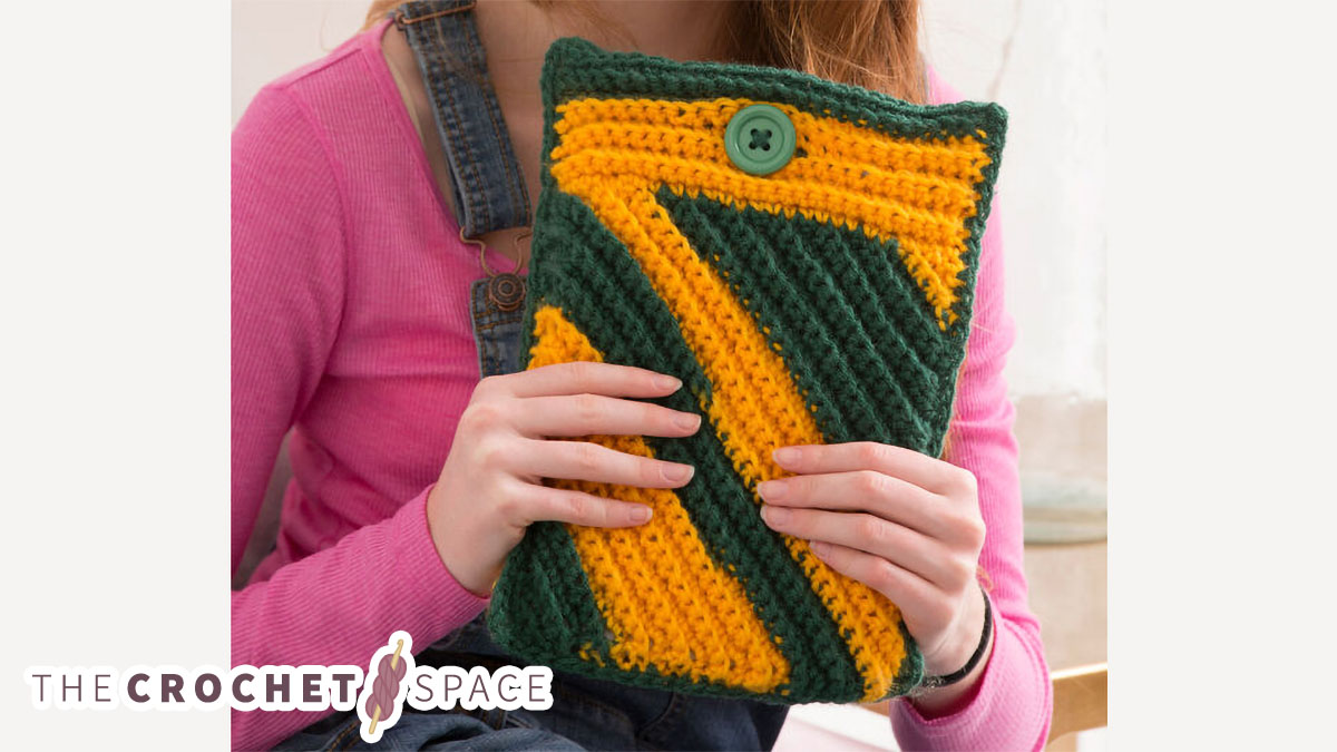 easy crochet ipad cozy || editor