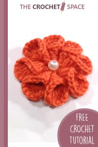 easy crocheted 3d flower || editor