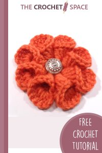 easy crocheted 3d flower || editor