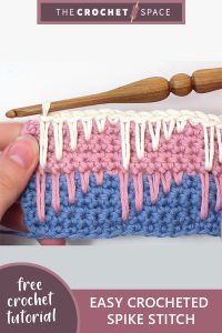 easy crocheted spike stitch || editor