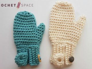 Easy Freedom Crochet Mittens || thecrochetspace.com