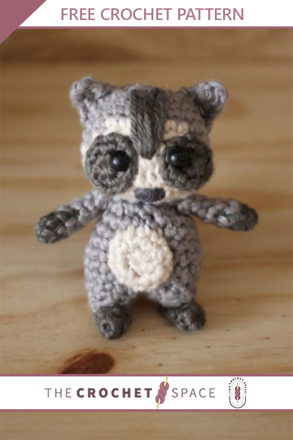 Easy Mini Crochet Raccoon[FREE Crochet Pattern+Tut] The Crochet Space