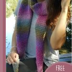 easy tunisian crochet scarf || editor