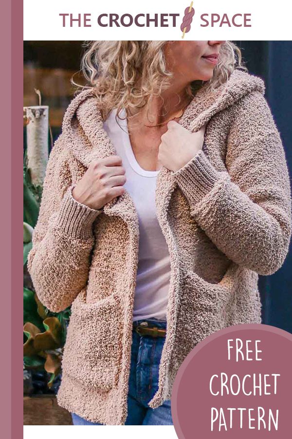 Easy Zipup Crochet Hoodie [FREE Crochet Pattern+Tuts] The Crochet Space