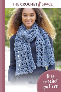 everlasting crocheted lace scarf || editor