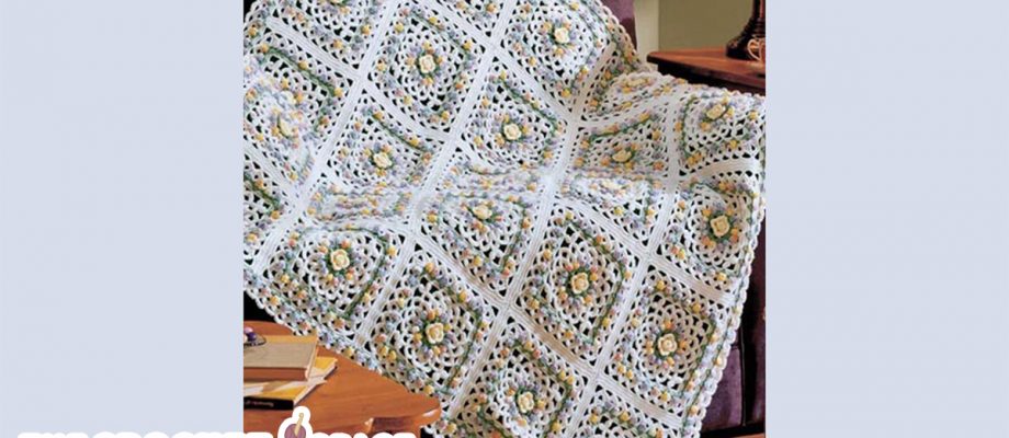 Eve’s Delightful Crocheted Coverlet  [ FREE Crochet Pattern]