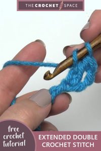 extended double crochet stitch || editor