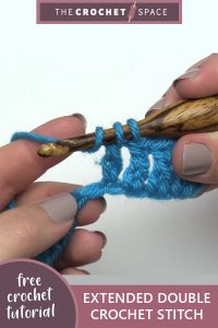 extended double crochet stitch || editor