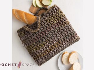 Fall Crochet Square Bag || thecrochetspace.com