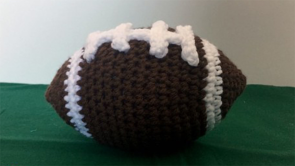 families first crocheted football || editor