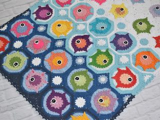 Fish Puzzle Crochet Baby Blanket
