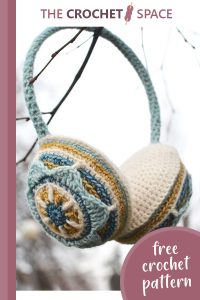 floral crocheted ear muffs || editor
