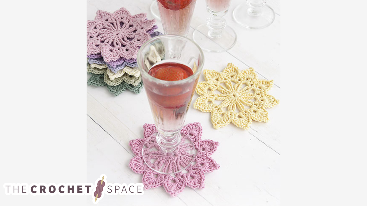floral toast crocheted coasters || editor
