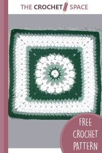 flower burst crocheted square || editor