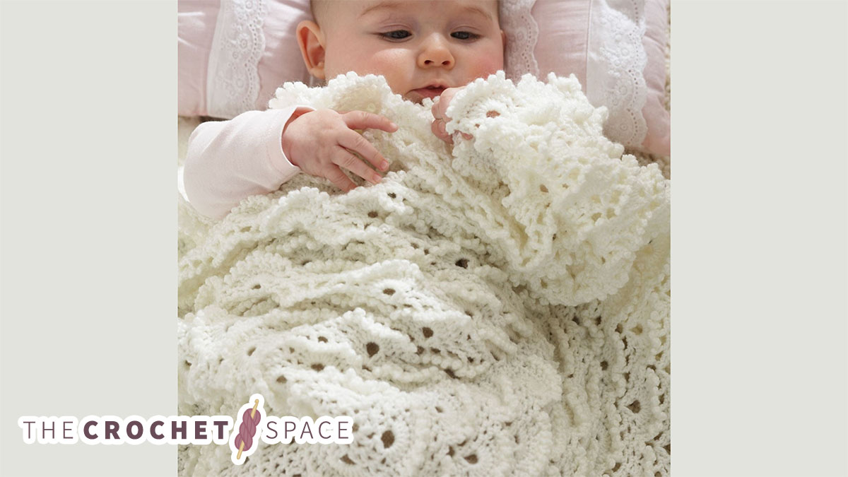 fluffy meringue crocheted baby blanket || editor