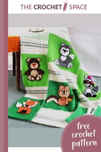 forest-friends crochet baby blanket || editor