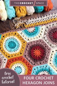 four crochet hexagon joins || editor