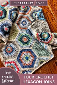 four crochet hexagon joins || editor