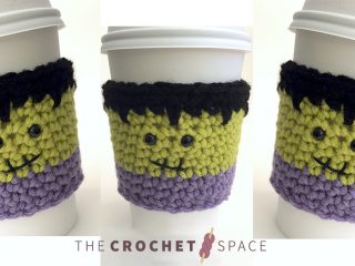 Frankencoffee Crochet Mug Cozy || thecrochetspace.com