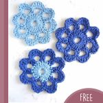 Free-form Crochet Flower Rug. Individual flowers || thecrochetspace.com