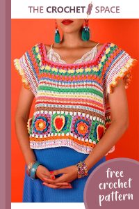 frida crochet crop top || editor