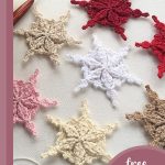 Frost Woven Crochet Snowflakes || thecrochetspace.com