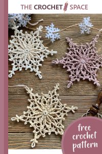 frosty crochet snow flake || editor
