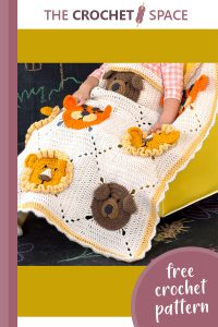 fun animals crocheted blanket || editor