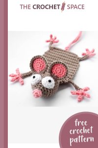 fun mouse crocheted bookmark || editor