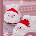 Fun Santa Crocheted Slippers || thecrochetspace.com
