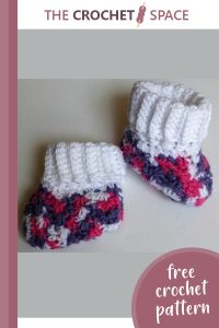 galaxy crocheted baby booties || editor