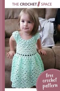 gemstone lace crocheted toddler dress || editor