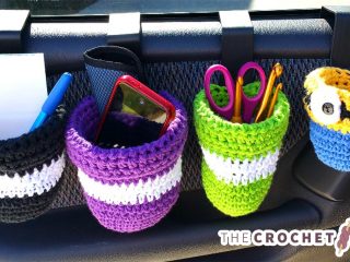 Get Your Car Organised With These Crochet Car Caddies