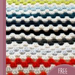 Giant Retro Crochet Bedspread. Close up of Granny square stitches || thecrochetspace.com